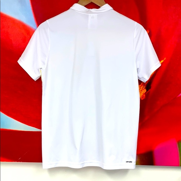 💥TOPS SALE💥 Adidas Sport Polo in White - Picture 4 of 6